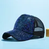 Girls Hip Hop Hat Rhinestones Luxury Sequesball Cap Baseball Cap Summer Cotton Hat8247854