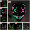 7 styles Halloween LED GLOWINK MASK Party Cosplay Máscara de Halloween Club Club Bar Scary Masques Party Halloween Masque