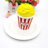Mobile Phone Cute Squishy Popcorn Straps Soft Slow Rising Squeeze Bag Key Pendant Charm Cream Scented Kid Toy Fun Gift SMSNXY