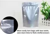 New 50pcs/lot 23cm*35cm+5cm(Bottom) 240mic Aluminum Foil Food Bag Spice/Powder/Coffee Beans/Feeds Packaging Bag