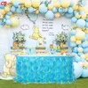 Mermaid Curly Willow Table Skirt Tulle Ruffle Table Skirt for Rectangle/Round Tutu Table Skirt for Baby Shower Wedding Birthday Party