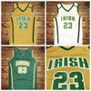 Statek z USA #st Vincent Mary High School Irish Basketball Jersey All Szygowane białe zielone żółte koszulki Rozmiar S-3xl