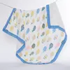 Baby Blankets Muslin Cotton Baby Swaddle Wrap 6 Layers Gauze Newborn Bathing Towel Flanged Bedding Cover 8 Designs DW5597