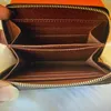 Luxur Designer Zippy Short Wallet for Women Pouch äkta läderkortsplatser Dragkvinnan Koppling Plånböcker Fodlingskort Holder Pur311v