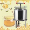 Macchina pressa CE Pressa per iniezione di cera in acciaio inossidabile Macchina per pressa per cera per miele a maglia manuale Strumento per apicoltura Spremiagrumi per miele