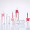 6ml 8ML Пустой Блеск для губ Plastic Box Контейнеры Розовый Roes Золото Фиолетовый Lipgloss Труба площади Круглый Контейнер Мини Блеск для губ Разделить бутылки