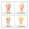 Top selling vrouwelijke mannequin hoofd zonder haar voor het maken van pruik staan ​​en hoed display cosmetologie manikin training hoofd T-pins CX200716