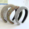 Kobiety Barokowe Zespół Włosów Dziewczyny Akcesoria Do Włosów Damskie Diamentowe Hairband Ręcznie Made Headbands Hoop Hoop Turban Heatwear