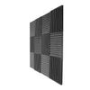 Akoestische panelen schuimtechnische spons wiggen 1 inch x 12 inch x 12inch 12 pack geluidsisolatie panelen ICUB1869012