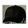 Designer Led Hat Night Club Party Lichtgevende Baseball Caps Strapback Katoen Hip Hop Black Sun Vizier