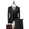 Plyesxale 2020 Gula män Passar för Bröllop Mens Mode 3 Pieces Casacos Homens Traje Hombre Formell Arbetskontor Passar Man Q1027