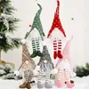 Boże Narodzenie Doll bez twarzy świecące wisiorek Wesołych Świąt Boże Narodzenie wystrój długich nogi xmas drzewo wiszące ornament 5 wzorów