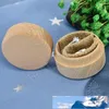 Beech Wood Small Round Storage Box Retro Vintage Ring Box for Wedding Natural Wooden Jewelry Case ZZA1360