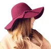 Fashion Fedoras Women Autumn Summer Lady Sun Hat Solid Beach Sun Hat Female Casual Waves Large Brim Sunbonnet Fedoras1