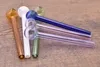 10cm pyrex straight glass oil burner pipe Glass smoking steamroller Pipes Glass oil tube Hand Pipes for Smoking Free Shipping