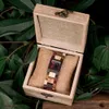 Bobo Bird 25mm Small Women Watchs Wooden Quartz Orologio da polso per orologi Gifts Girlfriend Regogio Feminino in Wood Box CX200721395813