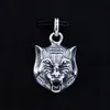 S925 Silver Tiger Head Hanger Vintage Gatto Serie Sterling Silver Tiger Hoofd Hanger Mannen en Dames Hip Hop Tiger Hoofd Hanger