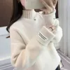 Lucyever Winter Vrouwen Pullover Trui Mode Coltrui Lange Mouw Losse Dikke Basic Vrouwelijke Top Koreaanse Herfst Gebreide Trui