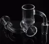 4mm Thick Clear Bottom Quartz Banger Nail 10mm 14mm 18mm Male Female Flat top 25mm Quartz Nail for Glass Water Bongs Dab Rigs