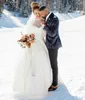 Długie rękawy Vintage Suknie ślubne Koronki Klejnot Neck Satin Ruched Pleys Kraj Wedding Bridal Gown Plus Size Vestido de Novia