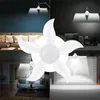 LED Fan Garaj Işık E27 75 W 100 W 85-265 V LED Ampüller 5 Yaprak Atölye için 5 Yaprak 360 Derece Açı Ayarlanabilir Endüstriyel Aydınlatma