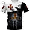 Mens women Knights Templar t shirt Summer 3d tshirts Warrior print black white red tees casual short sleeve tops outwear MX200721