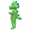 El envío gratuito 2020 caliente venta verde dragón dinosaurio Tamaño traje de la mascota Ropa de dibujos animados para adultos Fiesta de disfraces