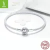 Pulseira de prata s925 feminino amor eterno versão coreana de corrente de base manual de moda simples diy