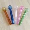 Tubo de queimador de óleo de vidro transparente e grosso, tubos de água com alto teor de borosilicato