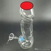 Högkvalitativ USA Man Penis Vattenrör Glas Bongs 20cm Rensa olja DAB-riggar med avtagbar Downstem Clearance Glokahs för rökning