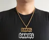 Nome personalizzato personalizzato Nome collana per uomini gioielli hip hop inossidabile in acciaio inossidabile Design di design inglese Necklace236j