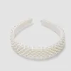New Pearl Decor Headband for Women Ladies White Black Pearl Wedding Hair Accessories Hairband Girls Headwear