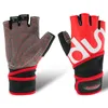 Half Finger Gloves Anti Skid Wrist Support Protection Sports Vikt Lyftning Gym Fitness Compression Hantel Bälten Armband277F8309033