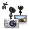 HD1080P Dual Lens Driving Recorder 3.6 Inch Metalen DVR Full HD Night Vision Refersing Image 170 graden Motion Detection Car Dashcam