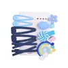 1 zestaw 10 sztuk Rainbow Flower Słodkie dziecko Dziewczyny Barrettes Hairpins Hair Clip Kdis Akcesoria do włosów Piękna Huilin