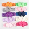 Bebek Çocuk Grogren Kırlangıç ​​Şerit ilmek Bantlar Kızlar Bow Dot hairbands Örme Headwrap Kızlar Saç Aksesuarları 2 Stiller 45 Renkler M2377