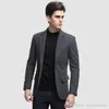 2020 Trajes de hombre Traje de tweed Blazer Caqui Slim Fit Esmoquin a medida Trajes de boda clásicos formales Calidad de negocios Mejor hombre Prom Only Jacket