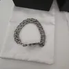 Bracelet en argent trois tailles pour femme ou homme, fourniture de bracelets blancs en argent plaqué