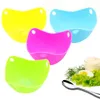 Silicone Oeuf Braconnier Poches De Braconnage Oeuf Moule Bol Anneaux Cuisinière Chaudière Cuisine Cuisine Outils Crêpière 4 Couleurs