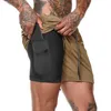 2 in 1 doppia fitness che corre per uomo treno palestra corta pantaloni da jogging a secco veloce compressione leggera più dimensioni2074810