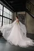 Wedding Dresses A Line Bridal Gowns Wedding Gowns Lace Appliques Country Style Simple Cheap petites Plus Size Custom with Cape