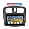 Lettore video per auto Android da 9 pollici per navigazione GPS stereo per unità principali Renault SANDERO 2014-2017