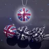 Bling Auto achteruitkijkspiegel hanger Crystal Ball Strass Hanging Ornament voor Mini Cooper Car Charm Decoration Accessories196x