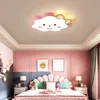 Moderne LED Plafondverlichting voor Slaapkamer Woonkamer Home Deco Cartoon Roze Fancy Plafondlamp voor Kinderen Slaapkamer Baby Jongens Meisjes