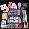 Nail Art Kits 2022 Volledige acrylet met poeder Soak Off Manicure Set elektrische boorgereedschap voor
