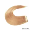 Nagelbandinriktat hår Remy Human Hair Weave Brasilian Straight Hair 1 Bunds Högkvalitativ 14quot16quot18quot20quot22quot9518563