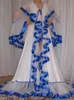목욕 가운 잠옷 여성 환상 점프 슈트 로브 롱 파티 웨딩 드레스 몸집이 작은 플러스 사이즈 맞춤 제작 신부 드레스 주름