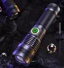 XHP50 Flashlight fishing handheld zoom Led torch 5 Light Modes rechargeable battery lantern for emergency, self-defense, window broken