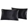 Silk Emulation Satin Pillowcase 20*26 inch Solid Color Pillow Cover Summer Ice Silk Pillow Case Bedding Supplie