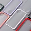 Matt genomskinlig Anti-Scratch Shock-Absorption Gummi Protective Frosted Case för iPhone 11 Pro Max XS XR X 7 8 PLUS 6 6S SE 2020